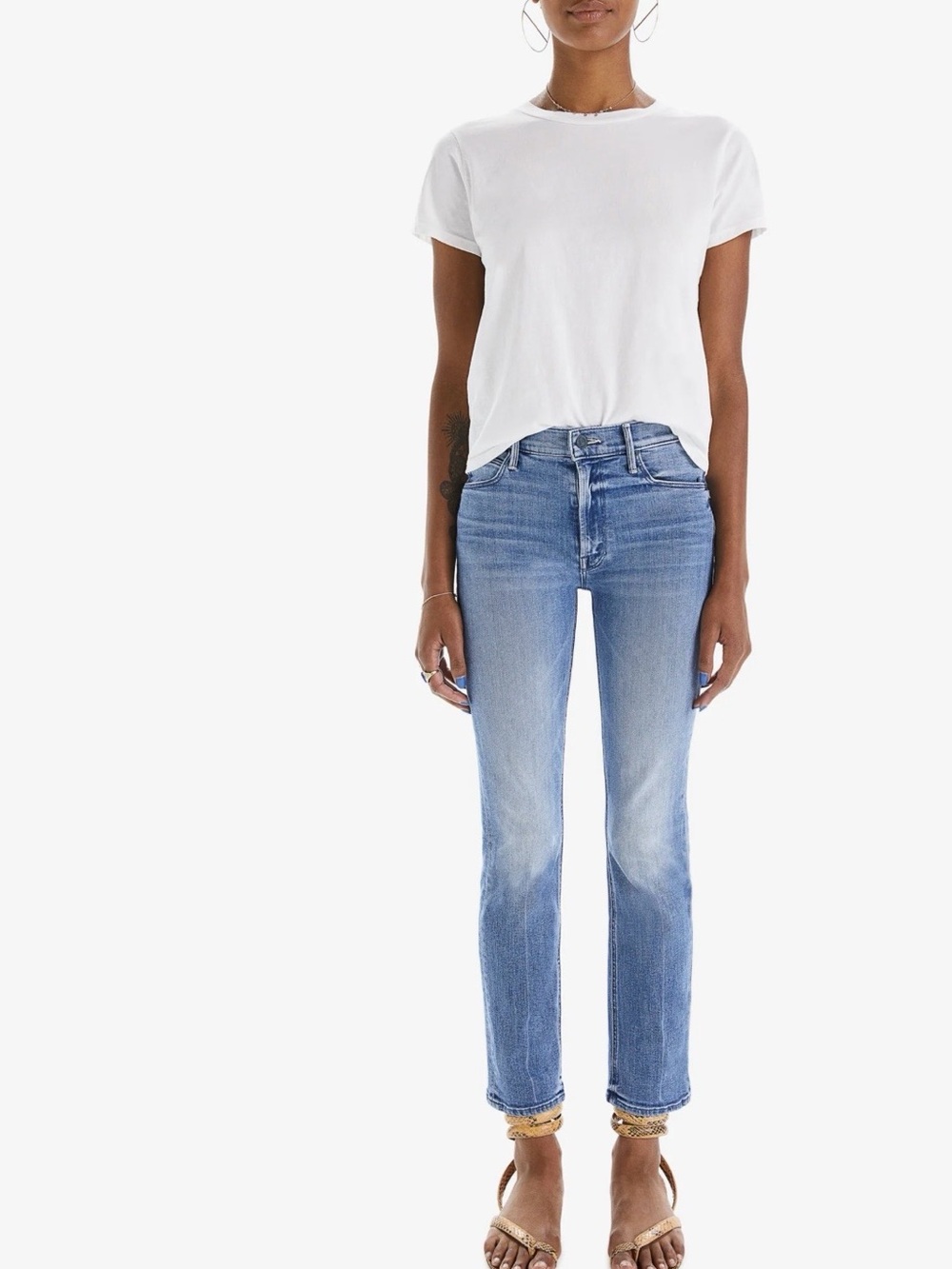 MOTHER Dazzle Mid Rise ankle jeans 25